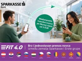 Sparkasse Bank BiH uvela FIT 4.0: Brzi transferi novca širom Evrope uz minimalne naknade