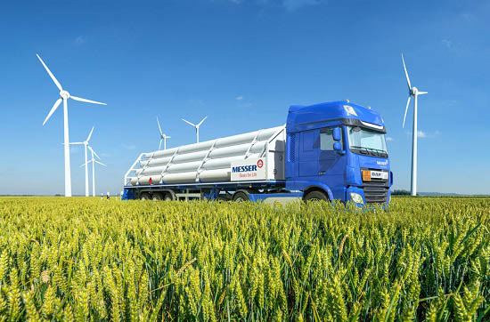 Wind Turbines in a grain Field